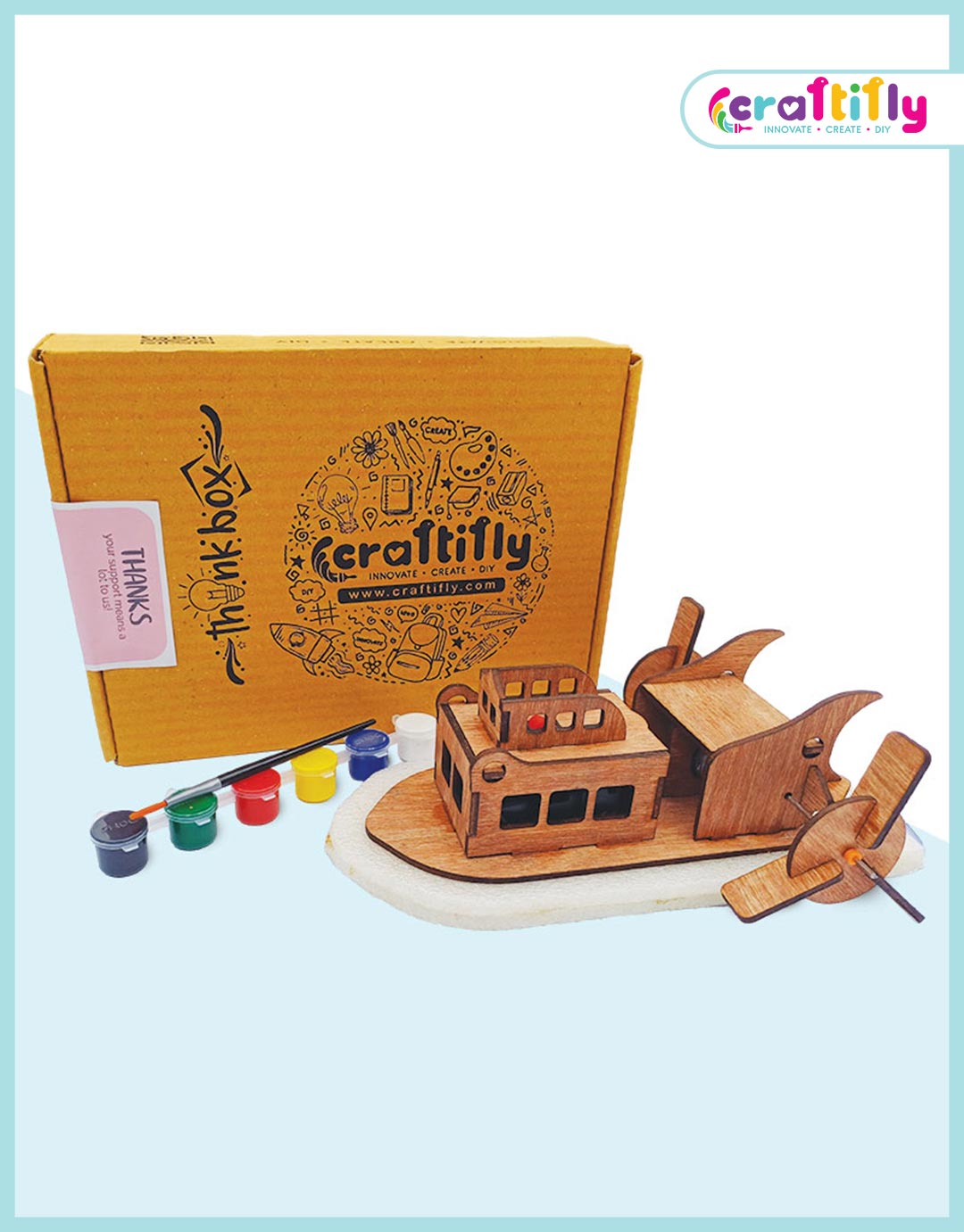 DIY-Boat DIY Double propellor Wooden Boat